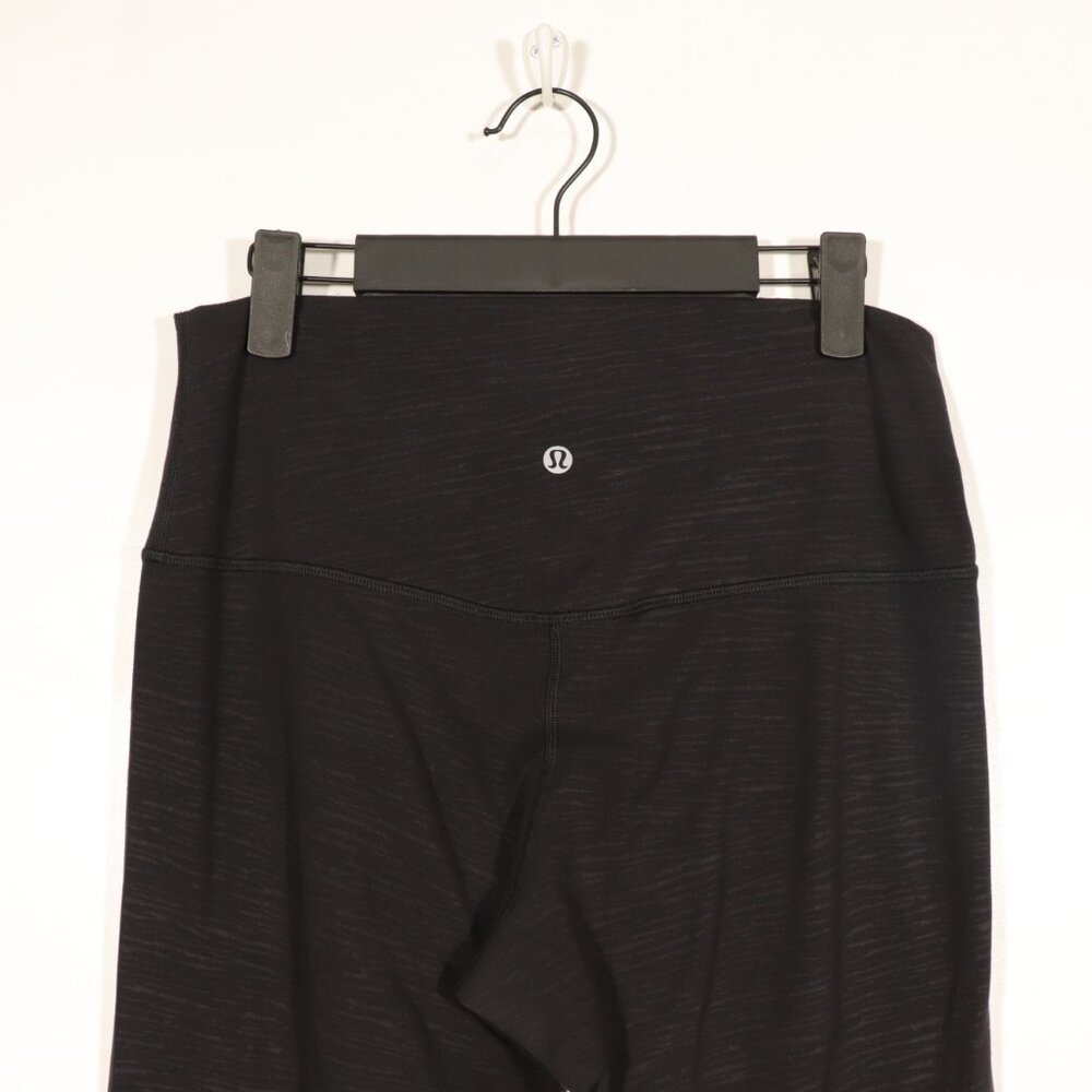 EUC Lululemon Align Pant II 25" Stride Emboss Black Size 10 - Picture 7 of 12